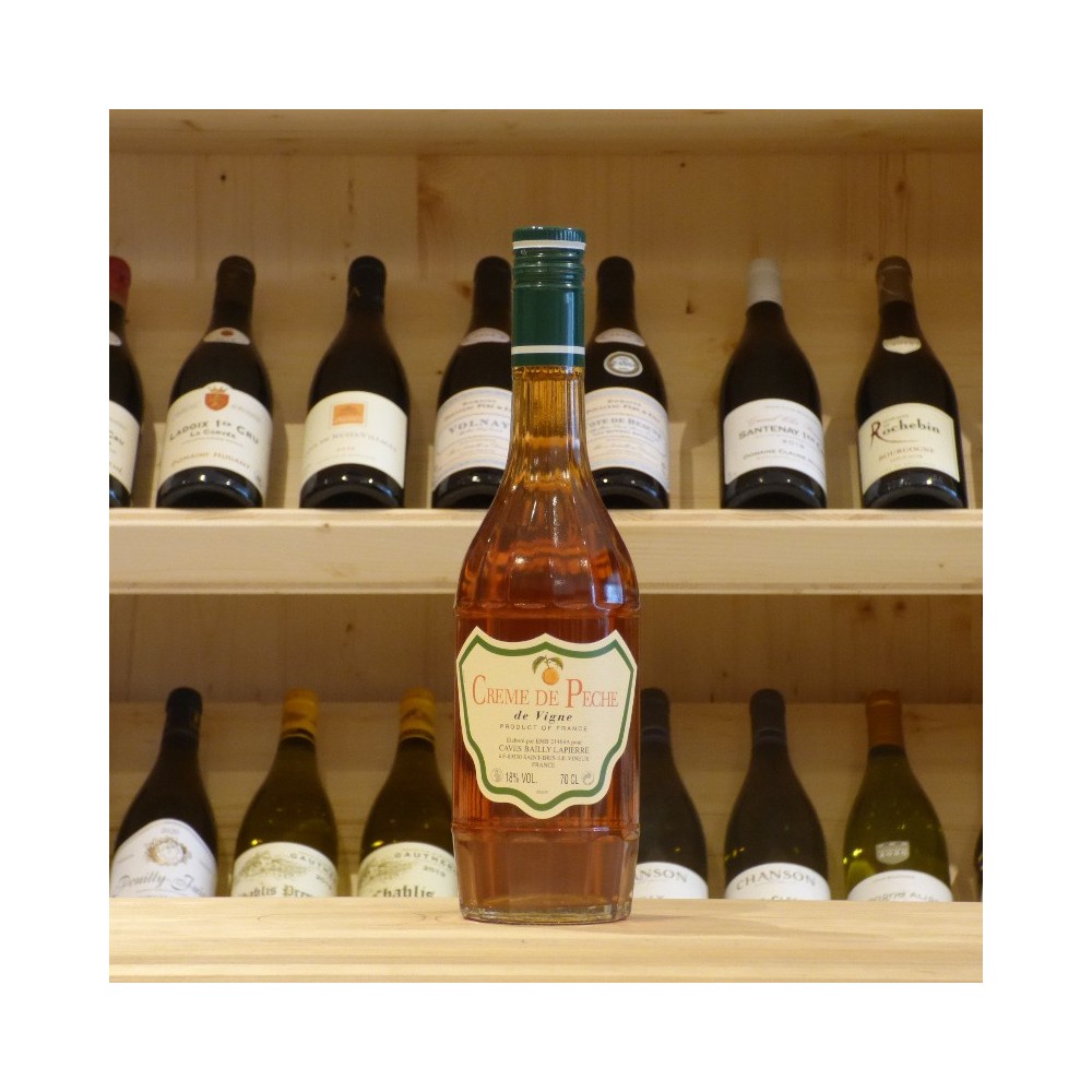 Crème de pêche de vigne Bailly Lapierre