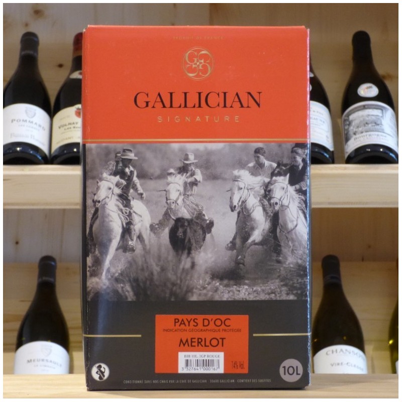 Vin de Pays d'OC Merlot 10 litres