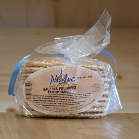 Gaufres fourrées vanille Monluc 310 g.