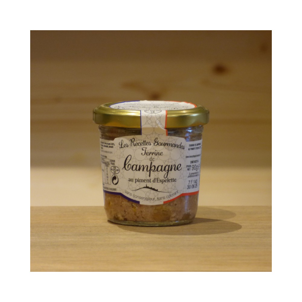 Terrine de campagne au piment d'Espelette 90g