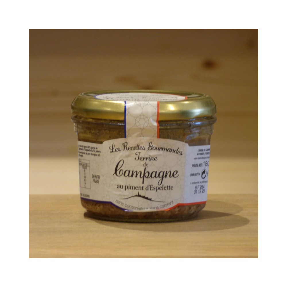 Terrine de campagne au piment d'Espelette