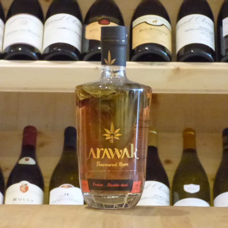 Punch au Rhum Arawak Fraise Basilic Thaï
