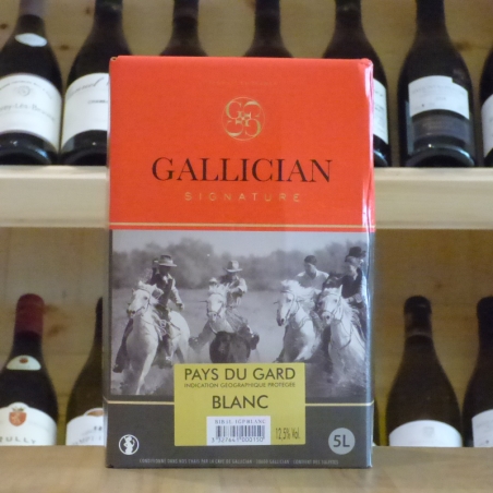 Fontaine à vin Vin de Pays du Gard blanc 5 litres