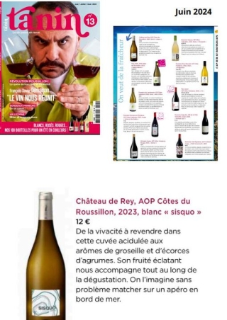 Côtes du Roussillon Château de Rey Sisquo blanc 2023