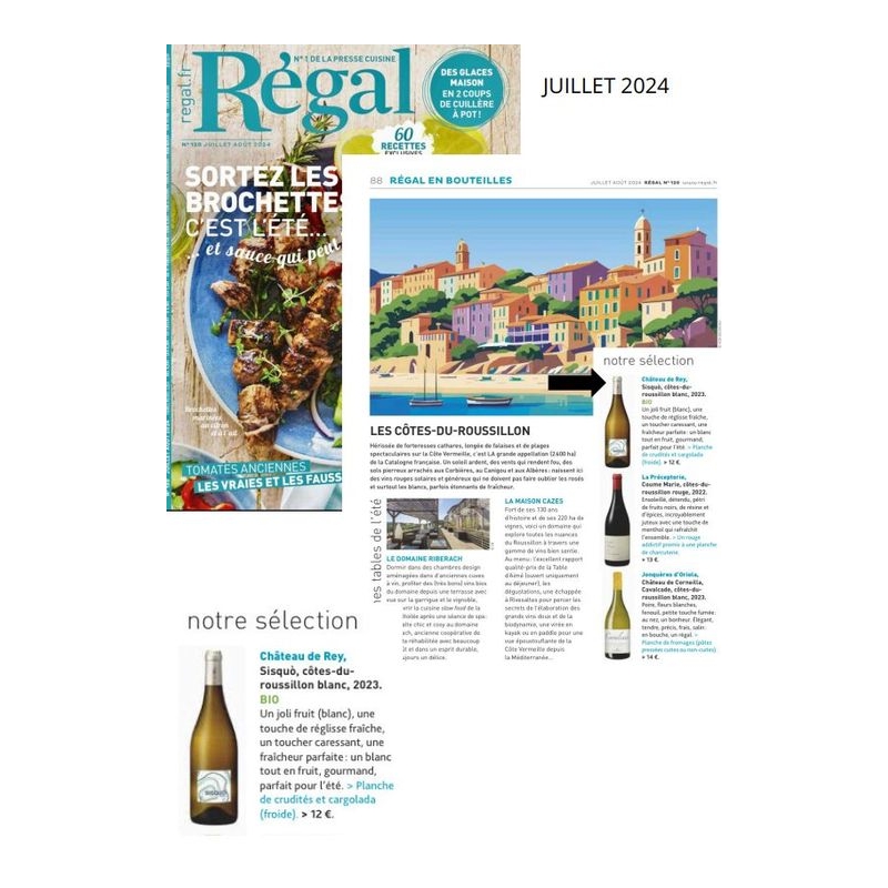 Côtes du Roussillon Château de Rey Sisquo blanc 2023