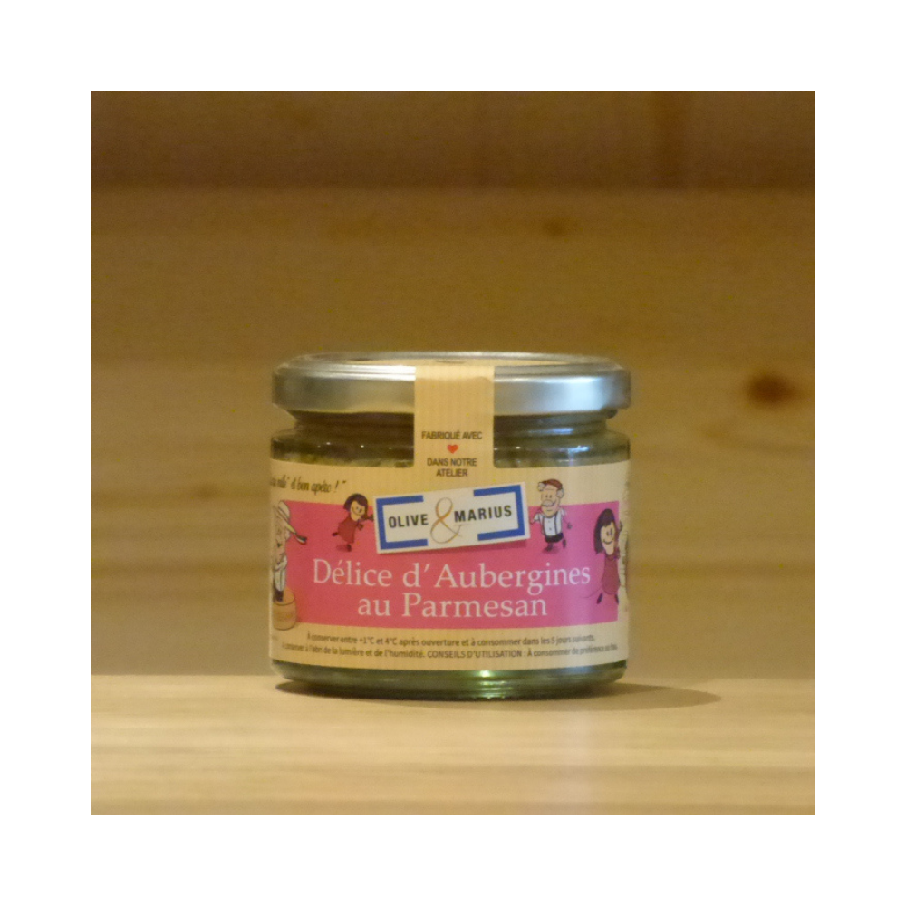 Délice d'aubergines au parmesan Olive et Marius 120g