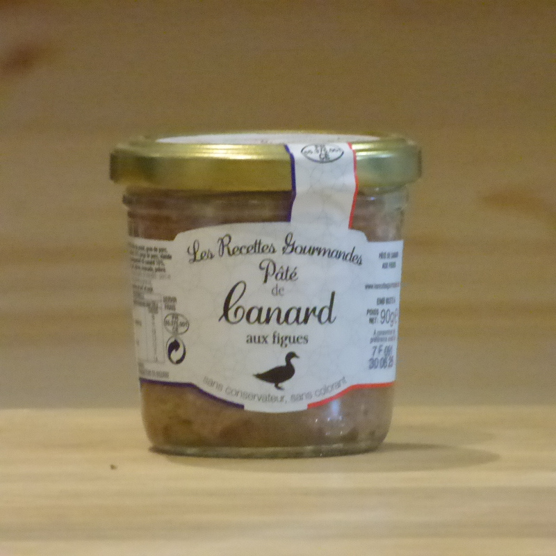Pâté de canard aux figues 90g