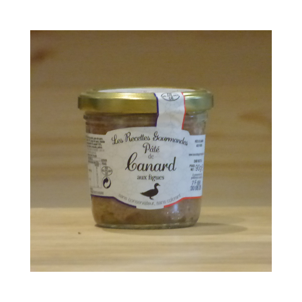 Pâté de canard aux figues 90g