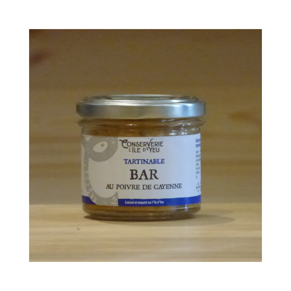 Tartinable Bar au poivre de cayenne Conserverie L'Ile D'Yeu