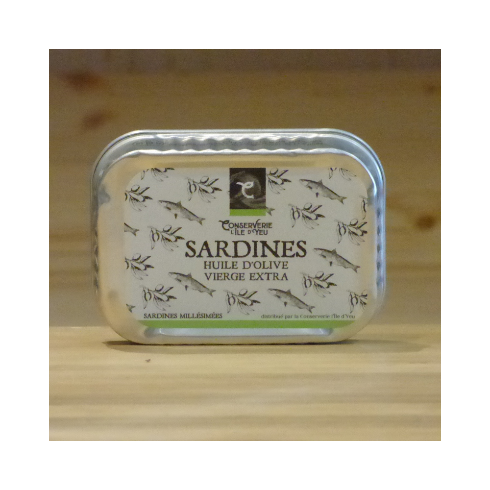 Sardines huile d'olive vierge extra Conserverie L'Ile D'Yeu