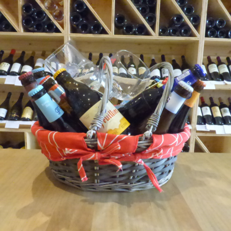Panier 16 Bières et 2 verres