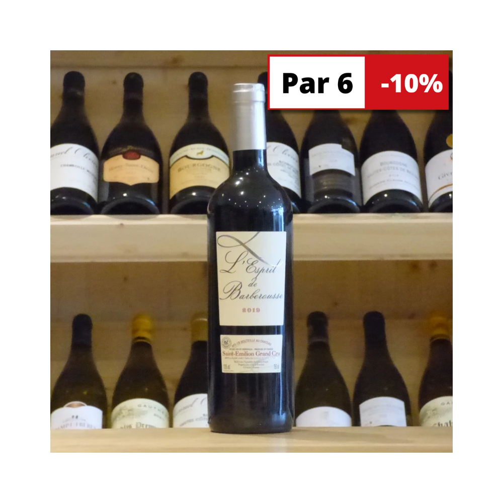 Saint-Emilion grand cru L'Esprit de Barberousse 2019