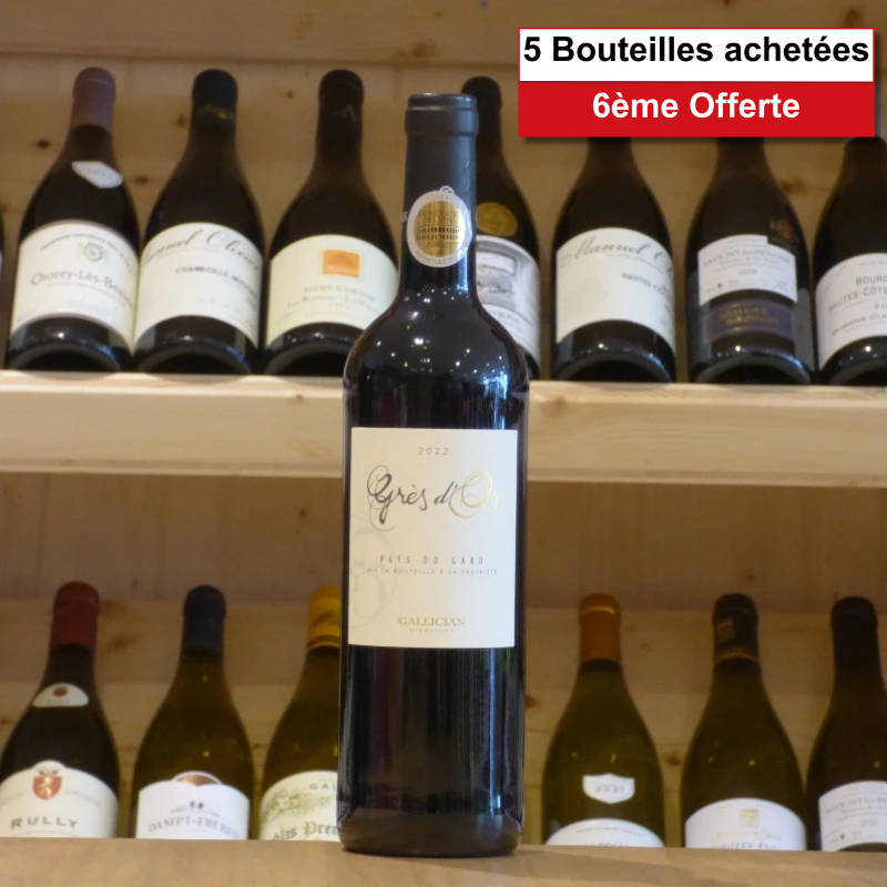 Vin de Pays du Gard Grès D'Or Rouge 2022