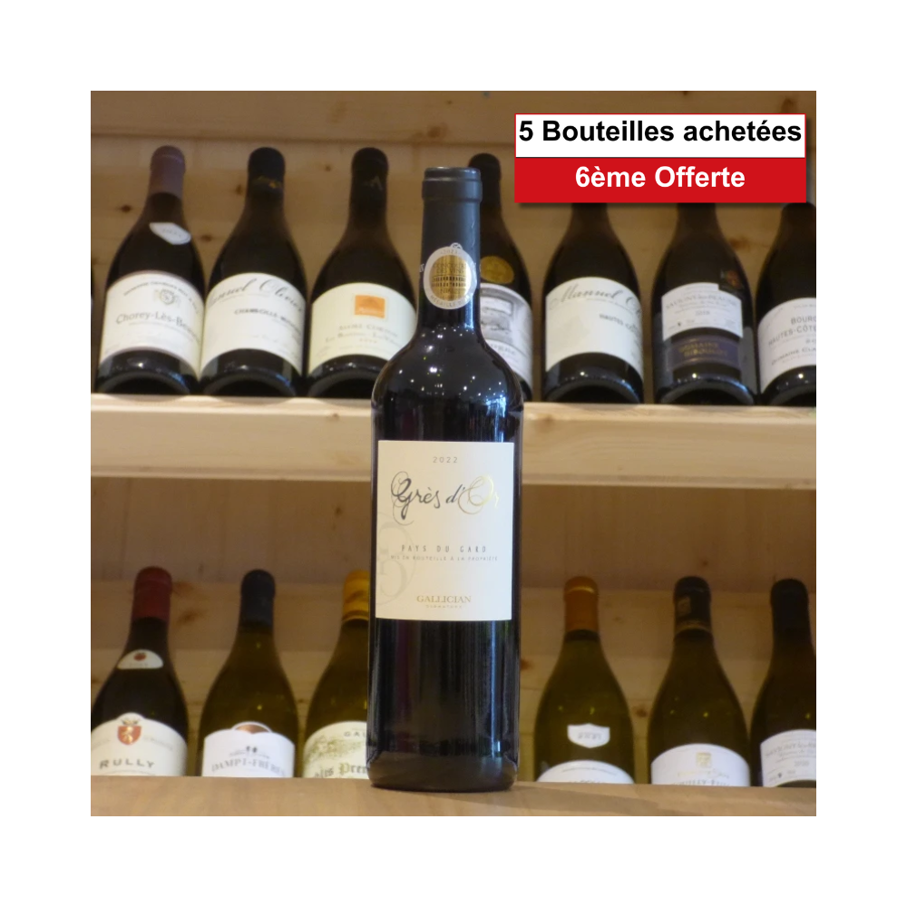 Vin de Pays du Gard Grès D'Or Rouge 2022