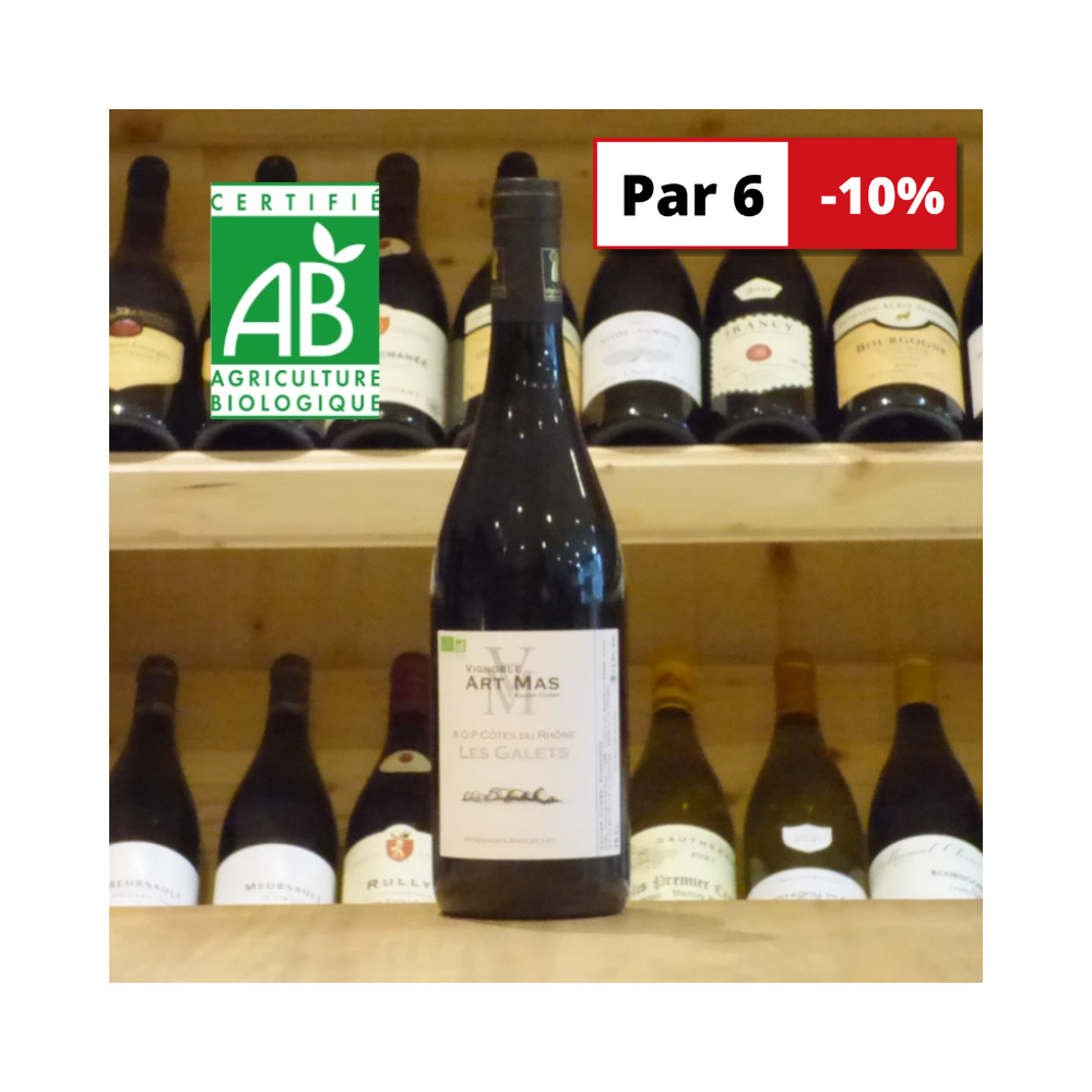 Côtes du Rhône Vignoble Art Mas Les Galets