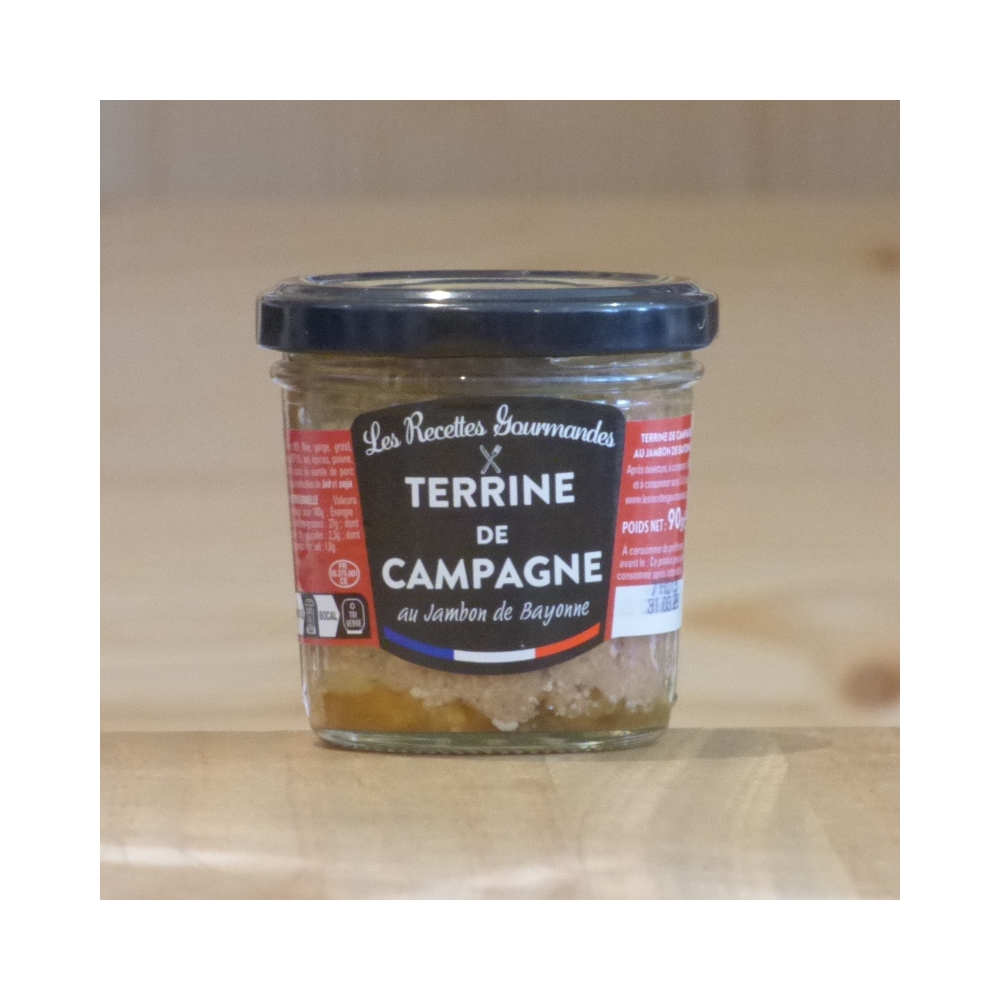 Terrine de porc au jambon de Bayonne 90g