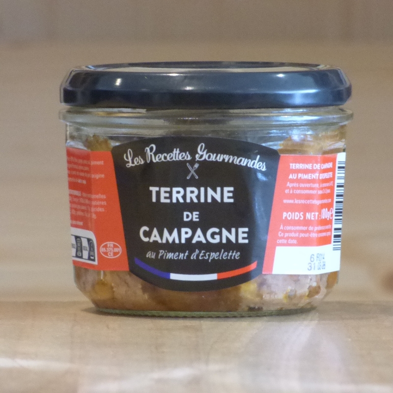 Terrine de campagne au piment d'Espelette