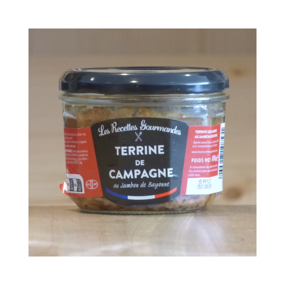 Terrine de porc au jambon de Bayonne 180g