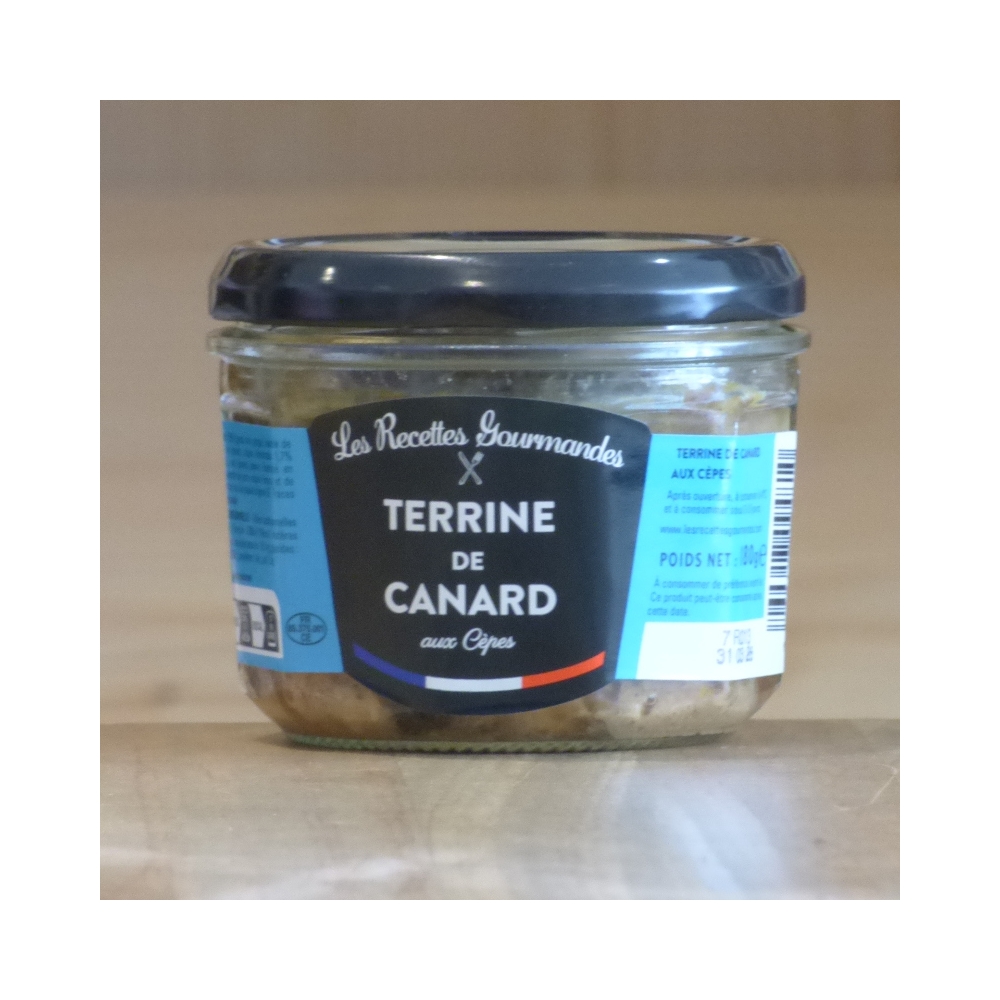 Terrine de canard aux cèpes