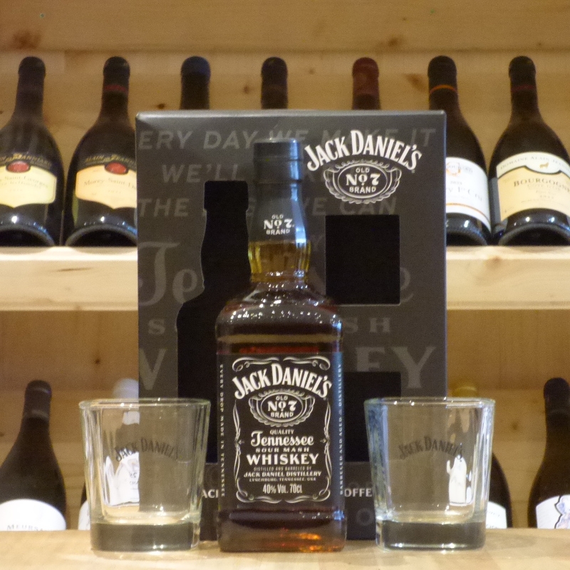 Coffret Jack Daniel's Old N°7 + 2  verres