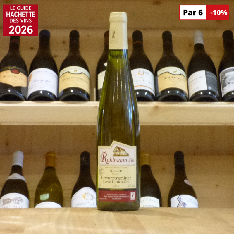 Gewurztraminer Domaine Gilbert Ruhlman cuvée particulière 2023